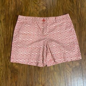 Ann Taylor LOFT shorts. Excellent condition. Cream and coral print